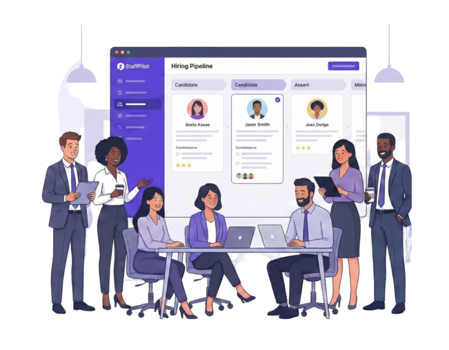 StaffPilot Applicant Tracking System Dashboard